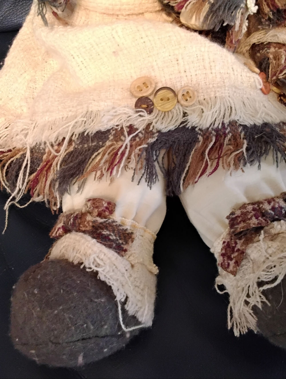 3946 Lot Of 2 Rust Brown Rag Doll Pair - Picture 5 of 8